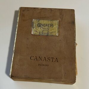 Congress Playing cards  Canasta Packing